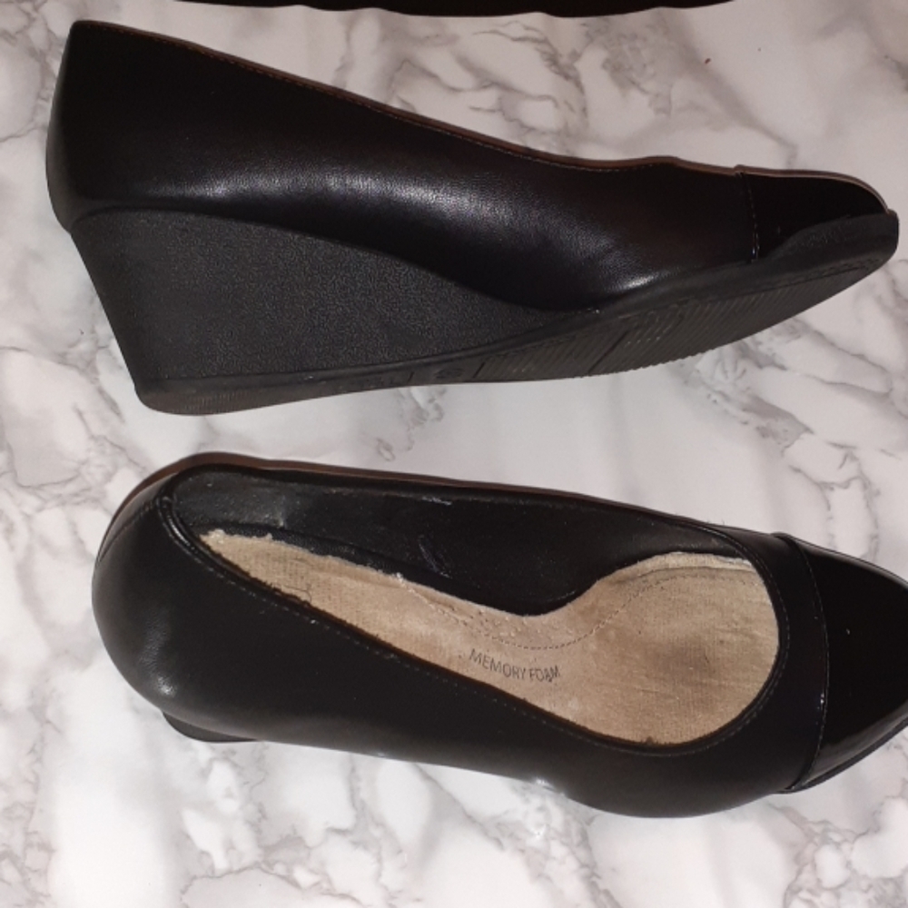 Wedge Black Heels